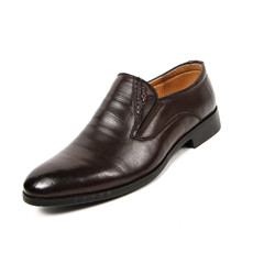 Office leathers man shoes isolated on white