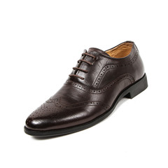 Office leathers man shoes isolated on white