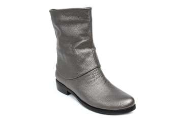 Women's demi-season shoes leather isolated on white background