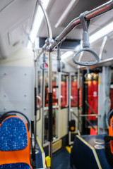 The image of the bus interior