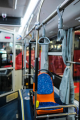 The image of the bus interior