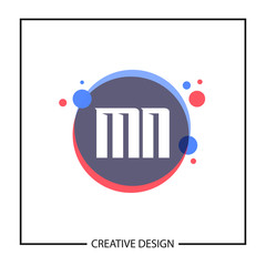 Initial Letter MN Logo Template Design Vector Illustration