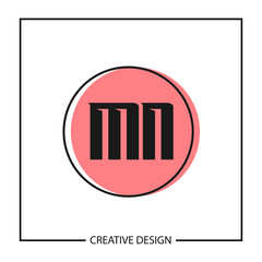 Initial Letter MN Logo Template Design Vector Illustration