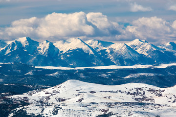 Fototapeta premium Fresh Snow on the Sangre