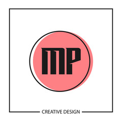Initial Letter MP Logo Template Design Vector Illustration