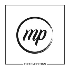 Initial Letter MP Logo Template Design Vector Illustration