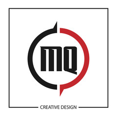 Initial Letter MQ Logo Template Design Vector Illustration