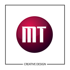 Initial Letter MT Logo Template Design Vector Illustration