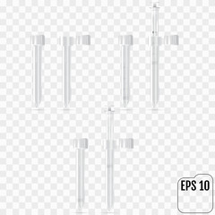 A realistic medical syringe in a special shockproof protective box. Used in extreme situations