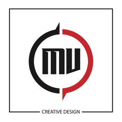 Initial Letter MV Logo Template Design Vector Illustration