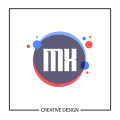Initial Letter MX Logo Template Design Vector Illustration