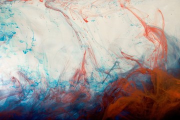 inks in water, color abstraction