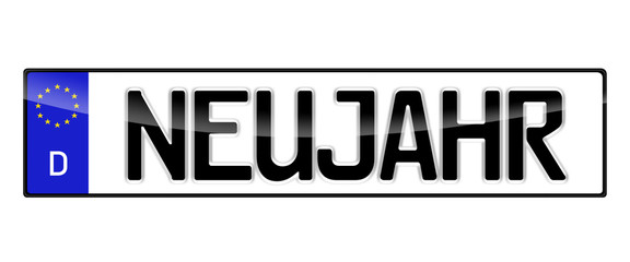 NEUES JAHR- Kfz Kennzeichen