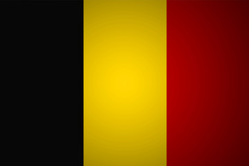 Flag of Belgium in minimalistic design and high resolution