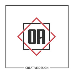 Initial Letter OA Logo Template Design Vector Illustration