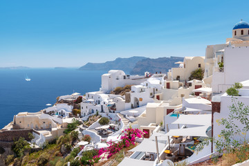 Mountain architecture of Santorini island, Greece