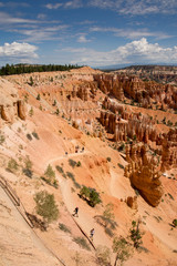 landscape on the bryce canyon in the united states of america