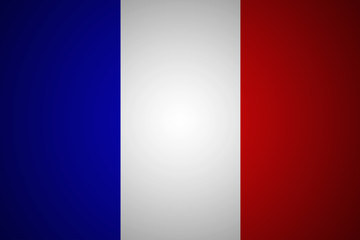 Flag of France in minimalistic design and high resolution