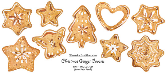 Fototapeta na wymiar Homemade decorated Christmas gingerbread