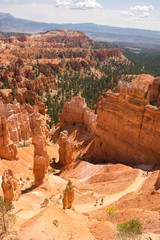 landscape on the bryce canyon in the united states of america