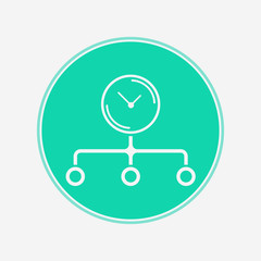 Time management vector icon sign symbol