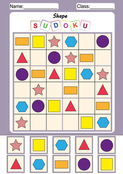 picture sudoku for kids, fun activity