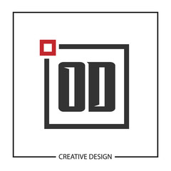 Initial Letter OD Logo Template Design Vector Illustration