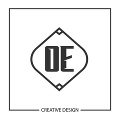 Initial Letter OE Logo Template Design Vector Illustration