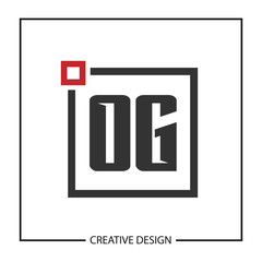 Initial Letter OG Logo Template Design Vector Illustration