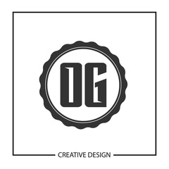 Initial Letter OG Logo Template Design Vector Illustration