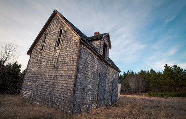 abandon wooden house