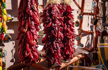 Obraz premium Peppers in Santa Fe New Mexico