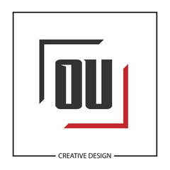 Initial Letter OU Logo Template Design Vector Illustration