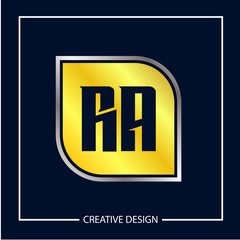 Initial Letter RA Logo Template Design Vector Illustration