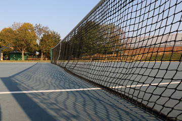 Fototapeta premium close up of tennis net