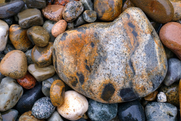 Pebbles on Boulder Beach, Acadia National Park, Maine