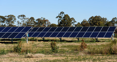 Solar panel farm in South Australia, Australia