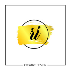 Initial Letter RI Logo Template Design Vector Illustration