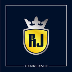 Initial Letter RJ Logo Template Design Vector Illustration