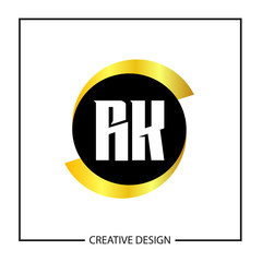 Initial Letter RK Logo Template Design Vector Illustration