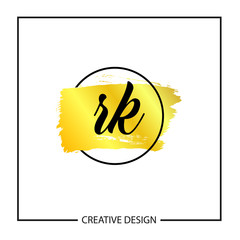 Initial Letter RK Logo Template Design Vector Illustration