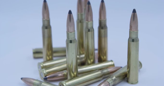 8mm Mauser rifle bullets rotating