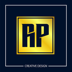 Initial Letter RP Logo Template Design Vector Illustration