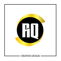 Initial Letter RQ Logo Template Design Vector Illustration