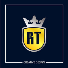 Initial Letter RT Logo Template Design Vector Illustration