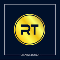 Initial Letter RT Logo Template Design Vector Illustration