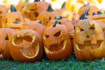 carved orange pumpkin