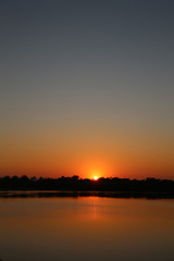 Obraz premium Sunrise over Zambezi River