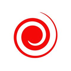 Obraz premium Spiral Logo Icon Vector template