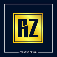 Initial Letter RZ Logo Template Design Vector Illustration